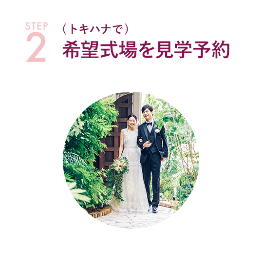 STEP-2 (トキハナで)希望式場を見学予約