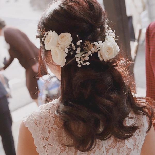 bridal hair&make ecru