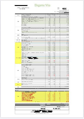 エレガンテヴィータの見積もり