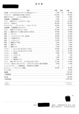 みみさんの最終見積もり明細