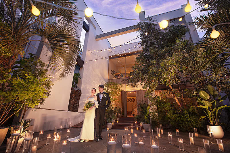 夜だからこそ叶う、光と影が魅せるナイトウエディング	