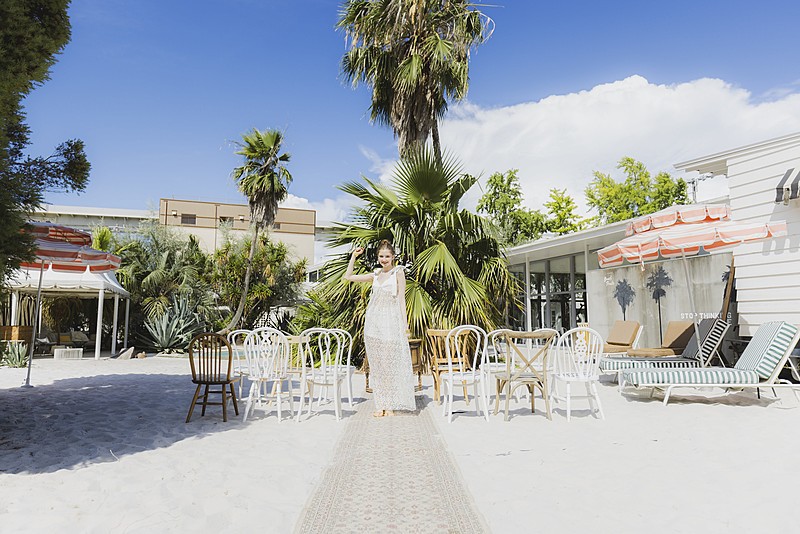 砂浜でのビーチウエディング