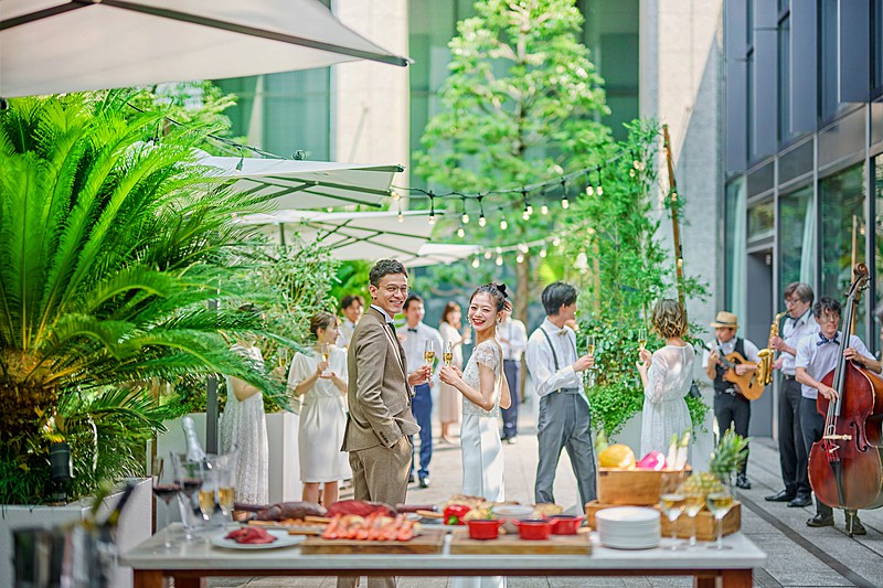 プライベートテラスも行き来自由