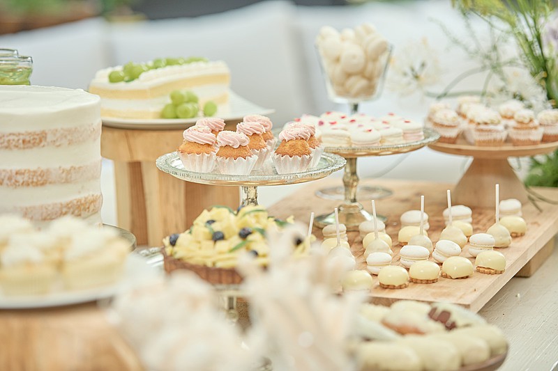 写真映えするデザートビュッフェ