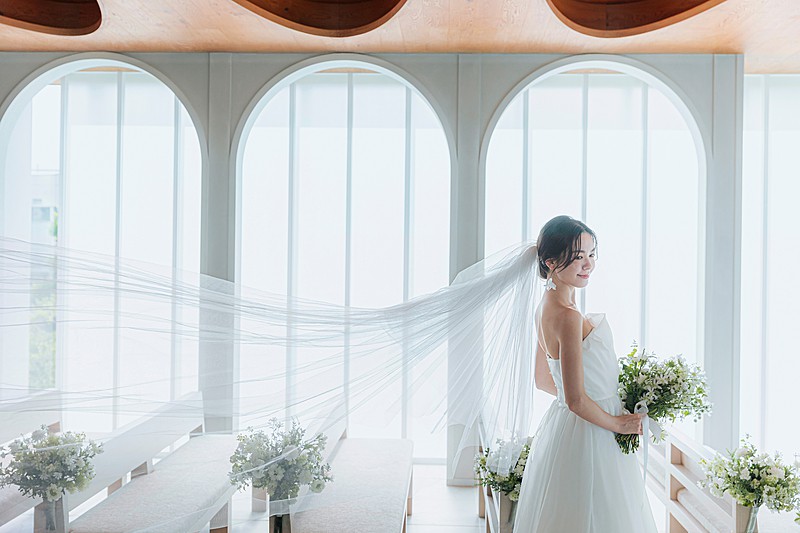 祝福の光に包まれるセレモニー