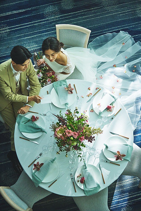 会場コーディネートには、おふたりらしさを取り入れて会場を自由にコーディネート	