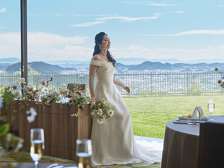 見渡す絶景までも貸切にできるパーティスペース