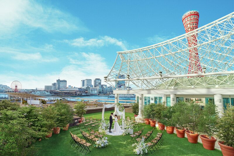 海側に生まれた、緑に囲まれたガーデン挙式スペース	