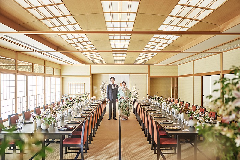 モダンな和コーディネートもできる「扇」