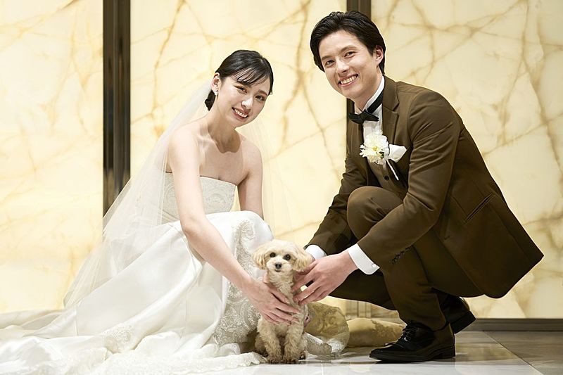 大切なペットのご参加もOKな自由度の高いチャペル