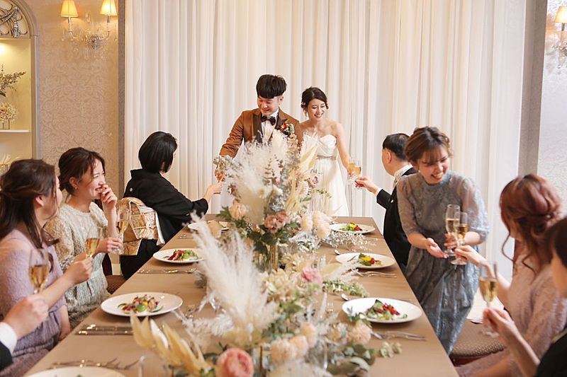 会場は１日１組だけの貸切スタイル