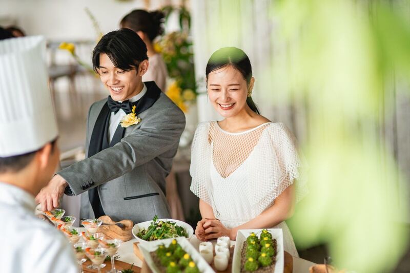 おふたりがゲストの為に選ぶ、プリフィックススタイルのお料理