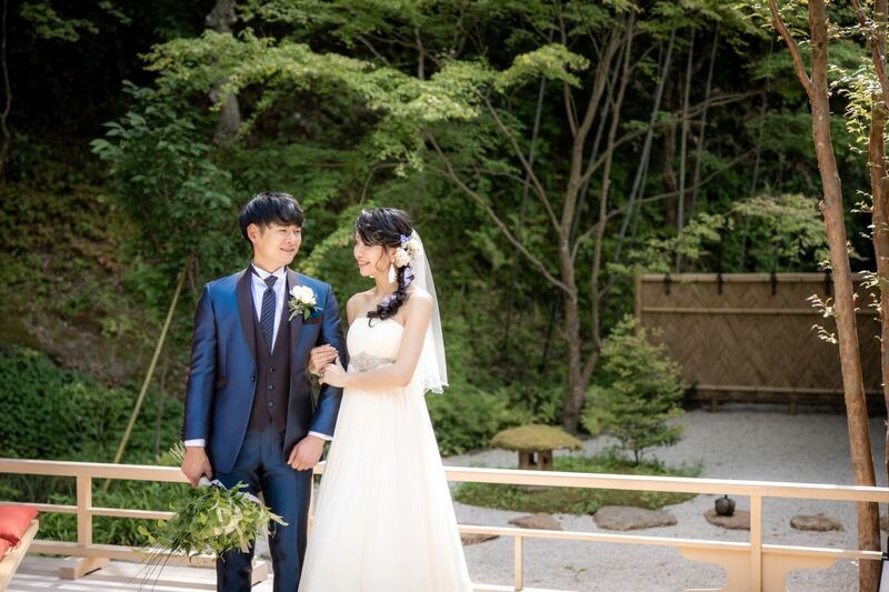 和の美に包まれて纏う運命のウエディングドレス