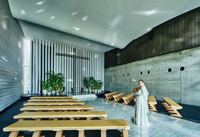 圧倒的な存在感のあるヴィラエステリオのチャペル