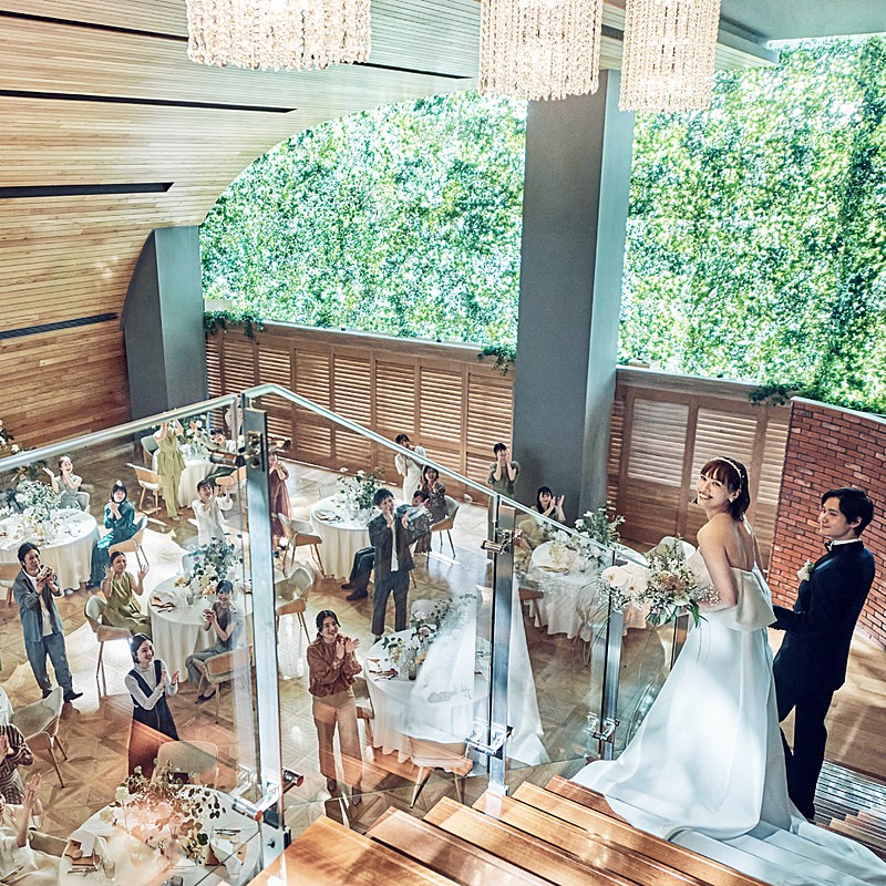 都心でありながら自然を身近に感じるウエディングレストラン