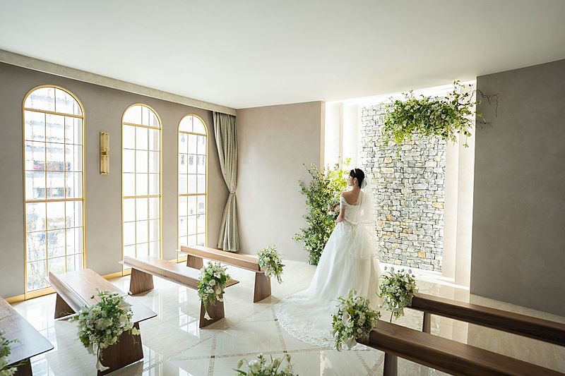 2025年2月にリニューアルした明るく爽やかな空間のチャペル