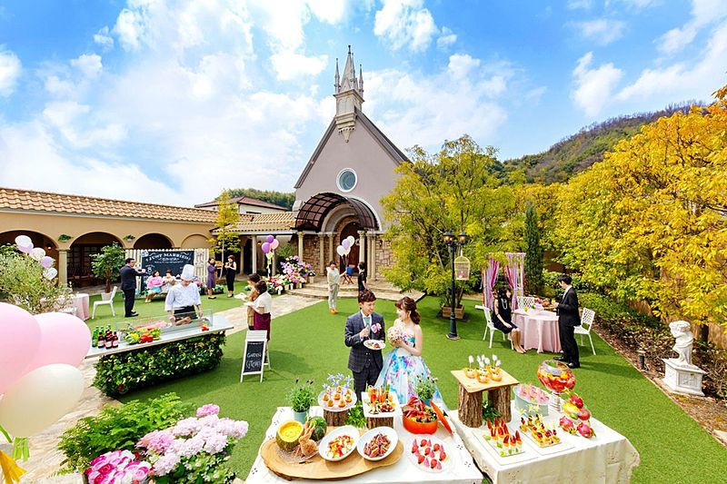 ガーデンイベントで大人気のスイーツブッフェ