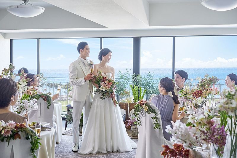 オーシャンビューのバンケット