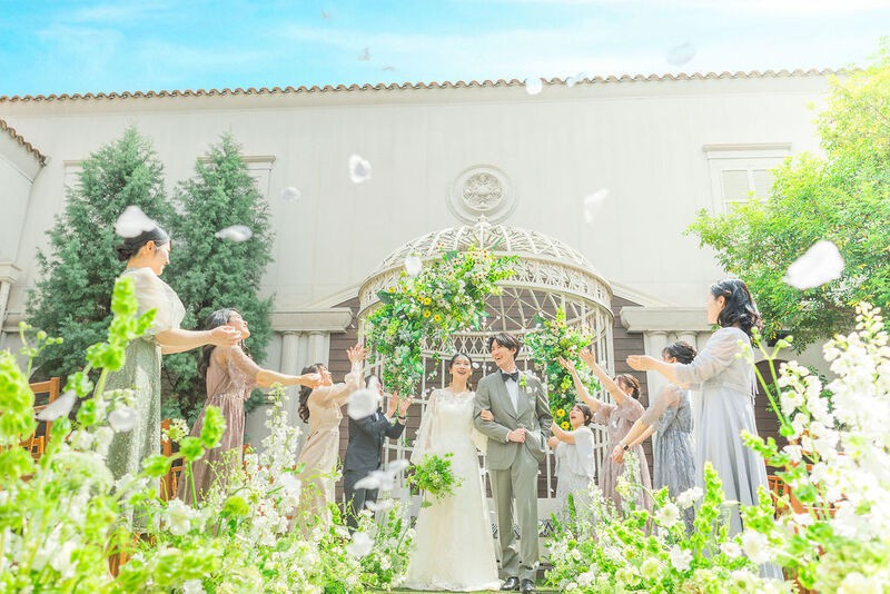 3会場併設のプライベートガーデン