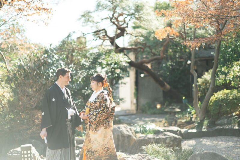 庭園と蔵で和婚