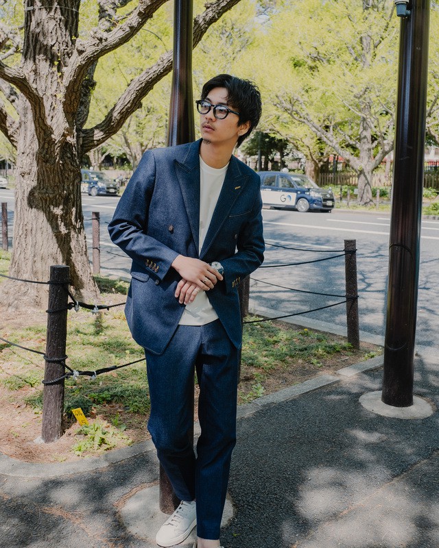 Denim Double／ブルー×オレンジ
