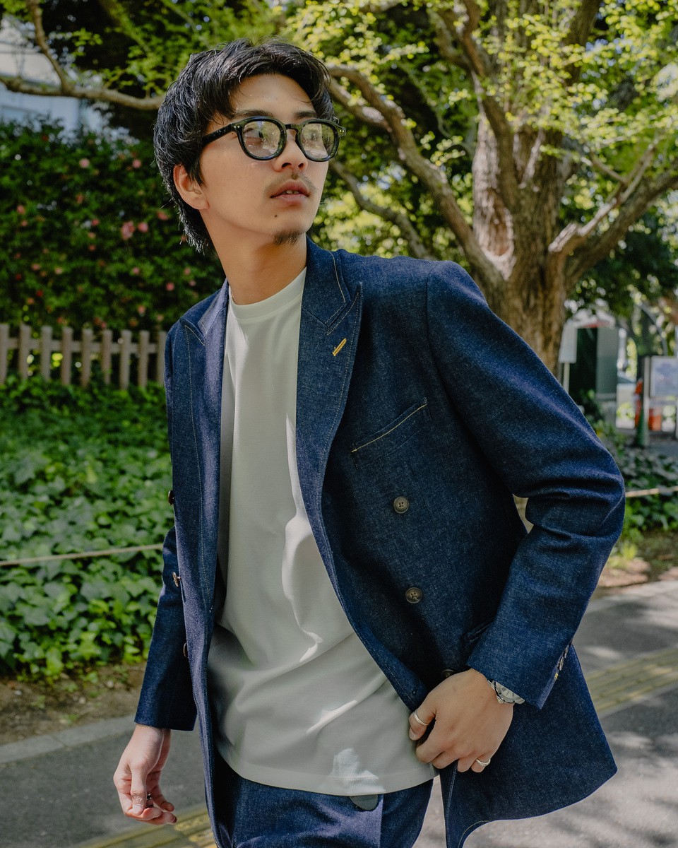 Denim Double／ブルー×オレンジ