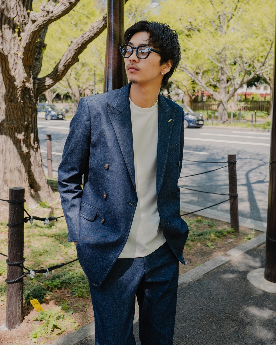 Denim Double／ブルー×オレンジ