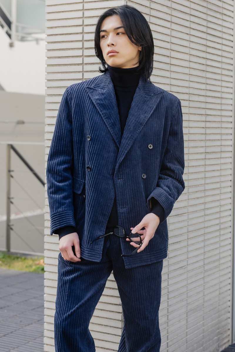 Oversized Corduroy／ネイビー