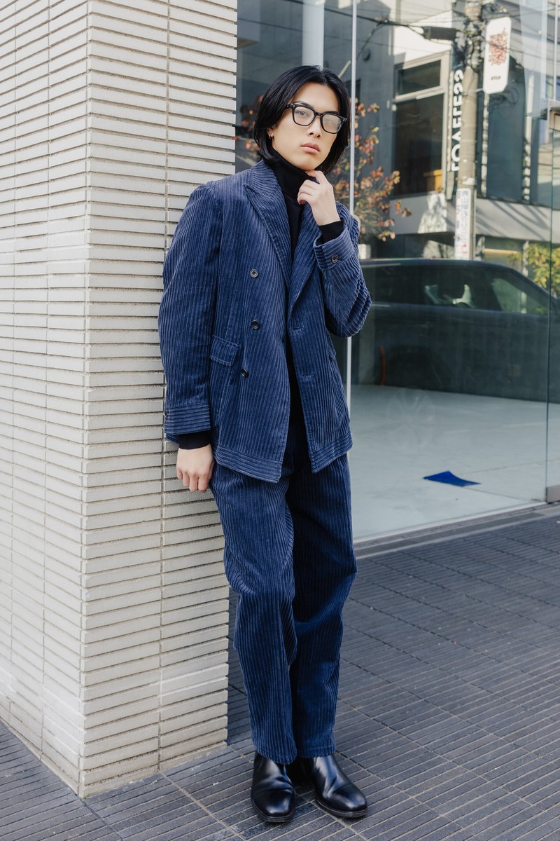 Oversized Corduroy／ネイビー