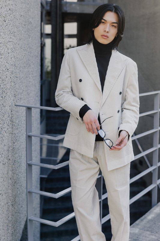 Oversized Corduroy／ホワイト