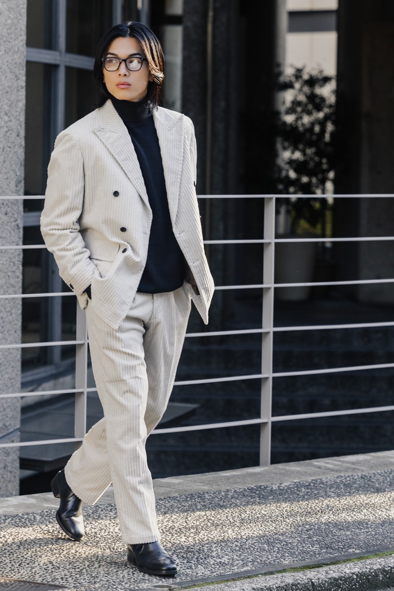Oversized Corduroy／ホワイト