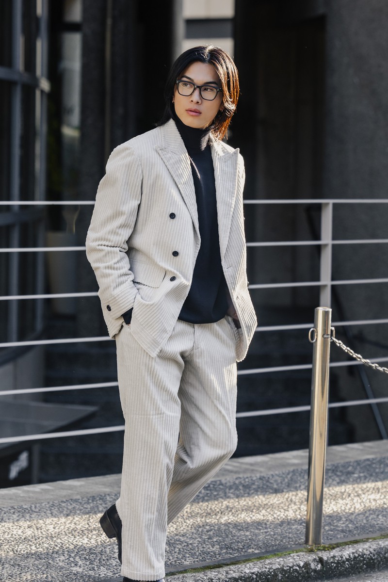 Oversized Corduroy／ホワイト