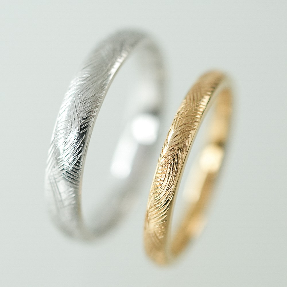 曲線のラインが際立つ個性派デザインリング