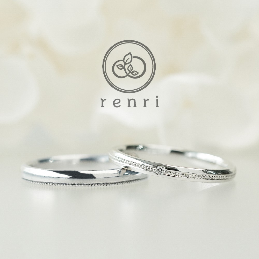 アクセントで遊ぶ、繊細なミルグレインのワンラインデザイン