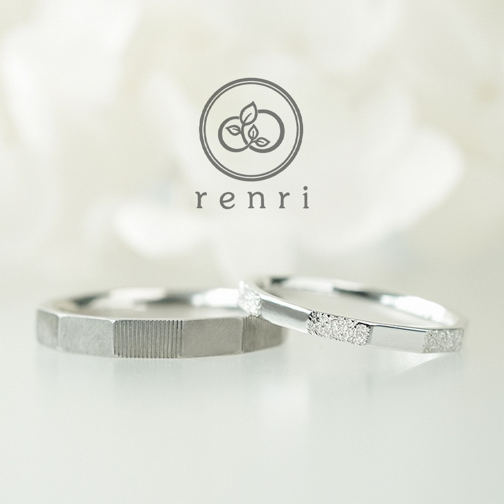 いくつもの面が織りなす、シャープなデザインリング