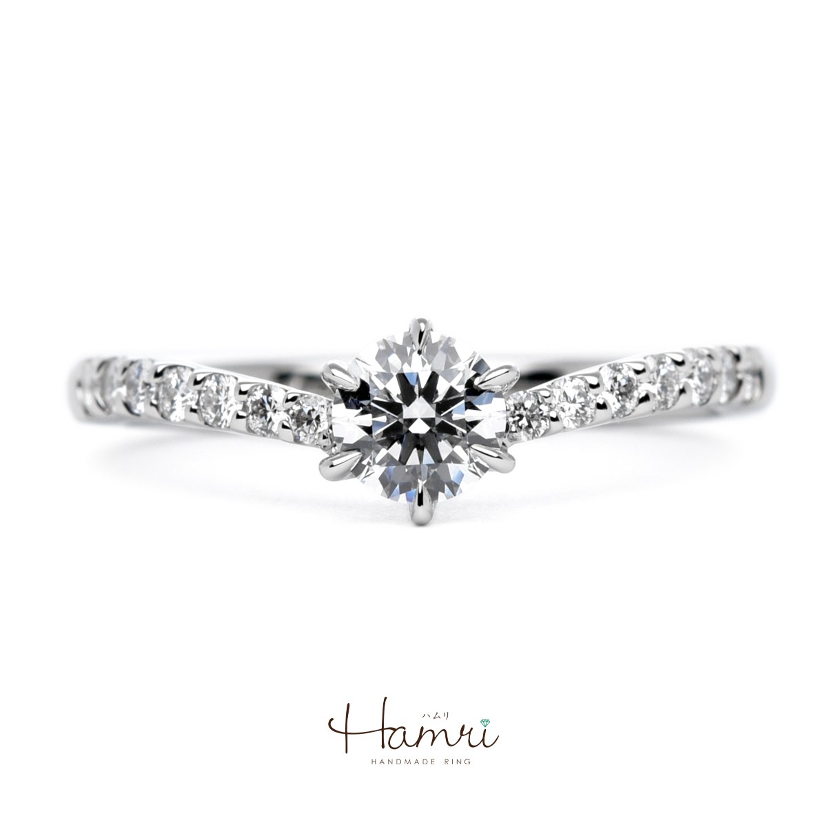 ゴージャスな婚約指輪