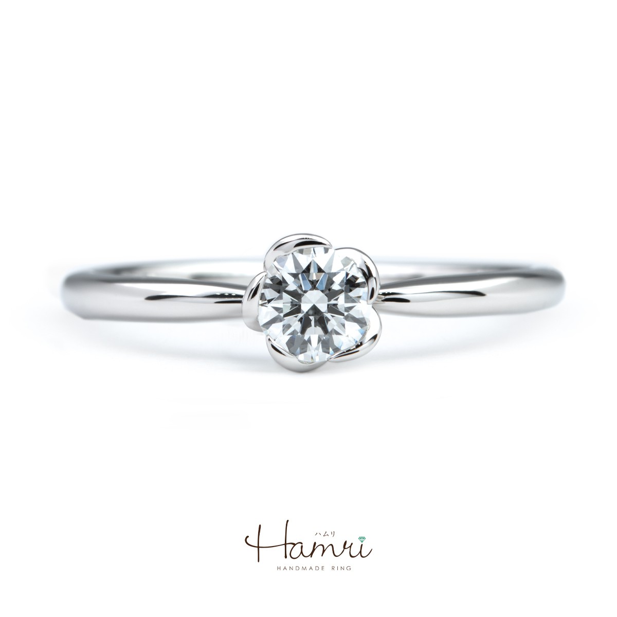 お花の婚約指輪