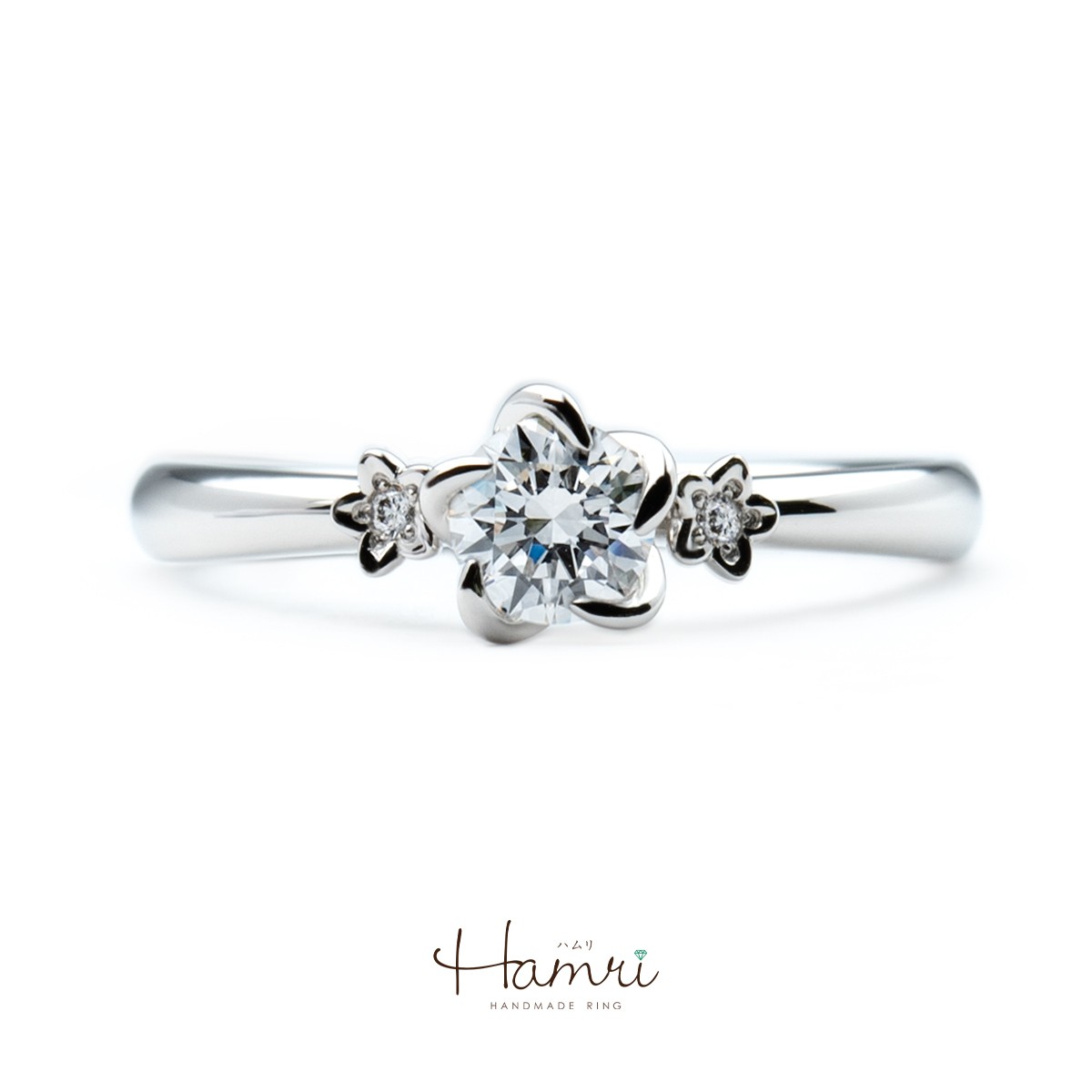 お花の婚約指輪