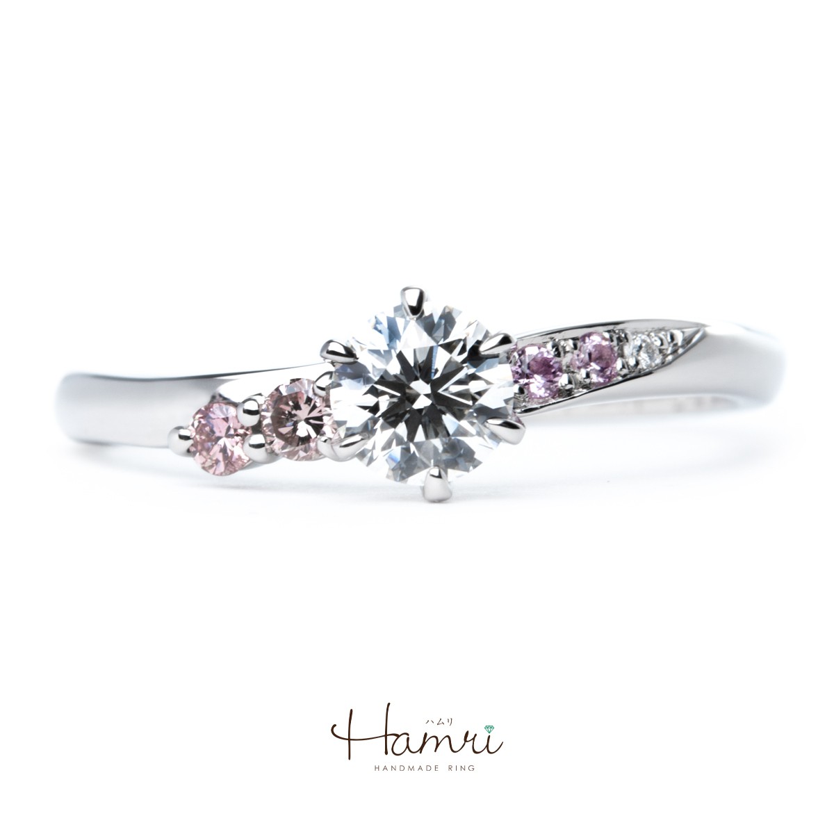 ピンクダイヤモンドの婚約指輪