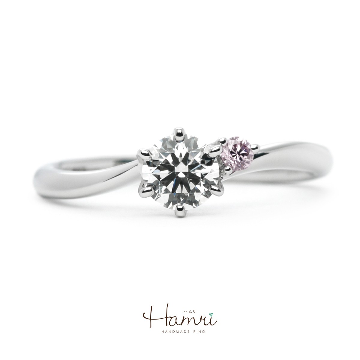 ピンクダイヤモンドの婚約指輪