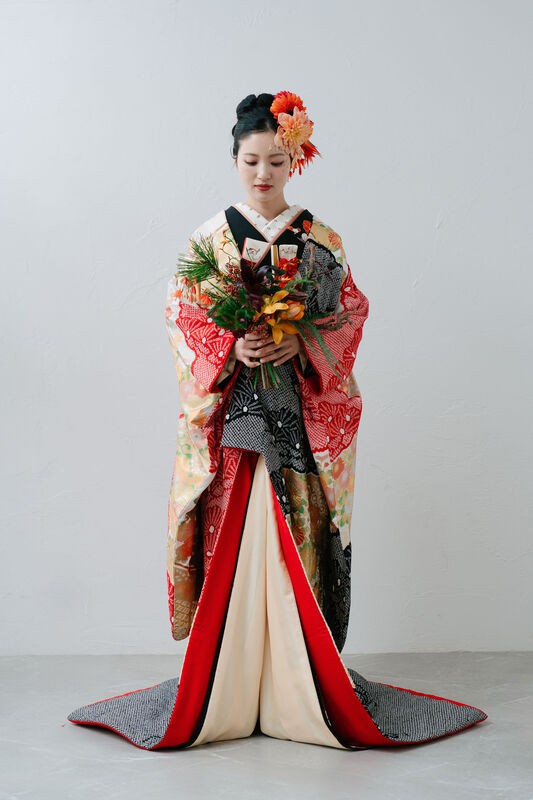 吉祥雲取天幕文様