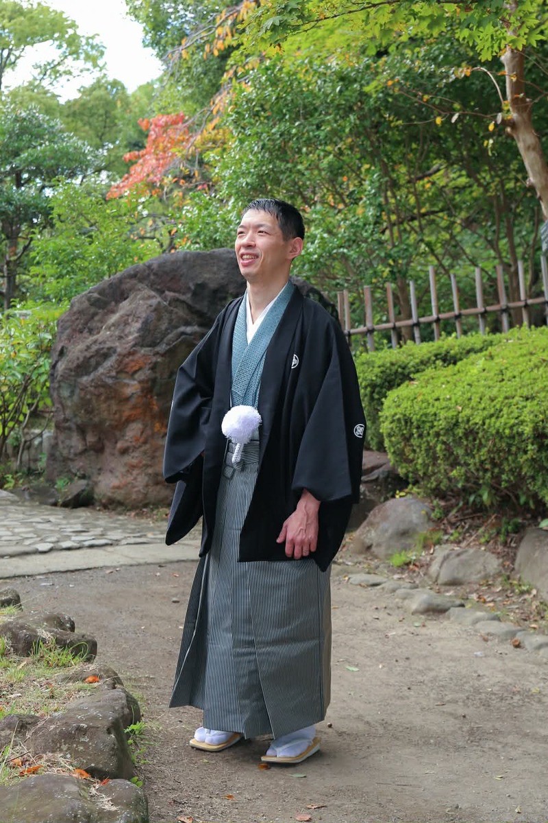 紋付き袴（片麻痺用　車椅子用リメイク）