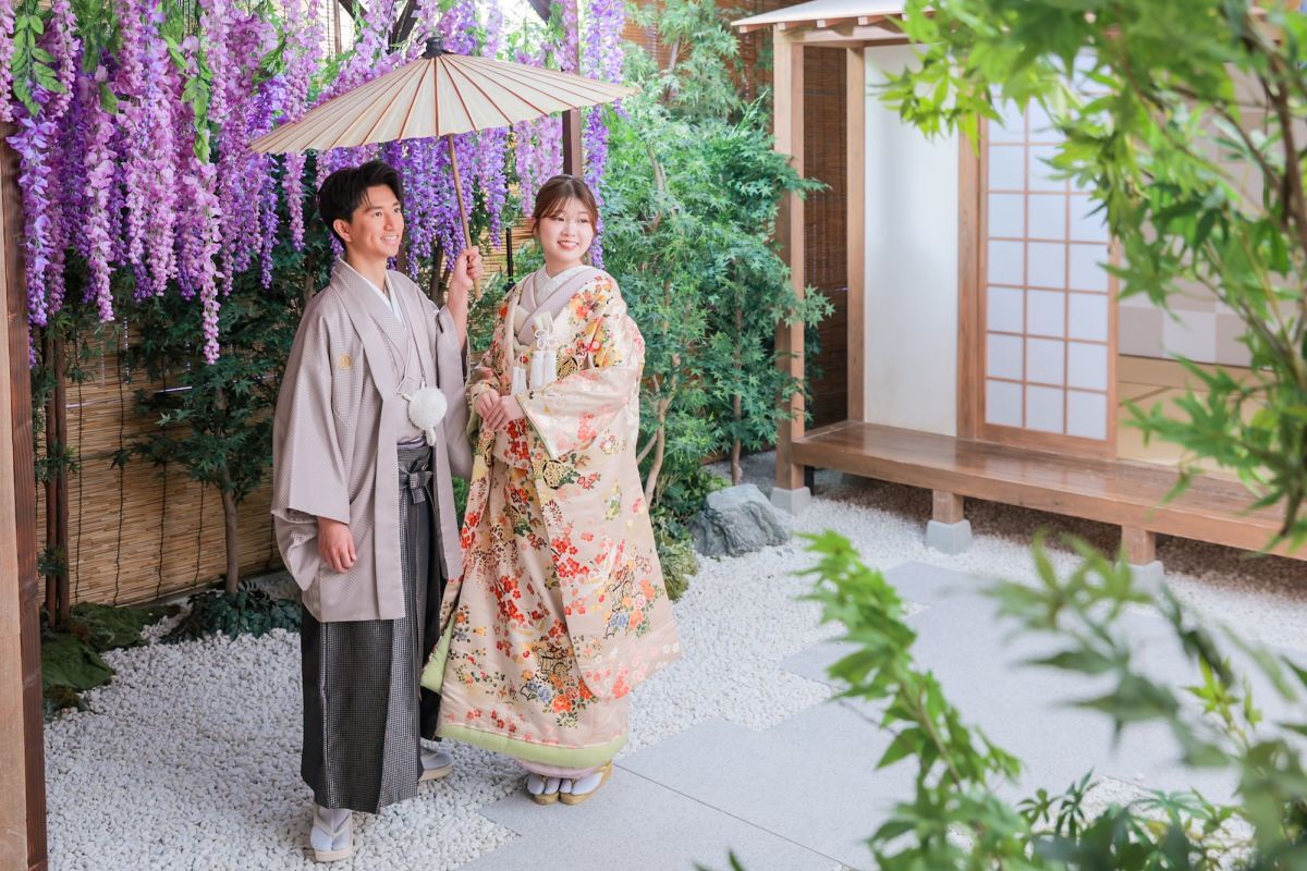 【フォトウェディング】和装スタジオ/屋内庭園スタジオ