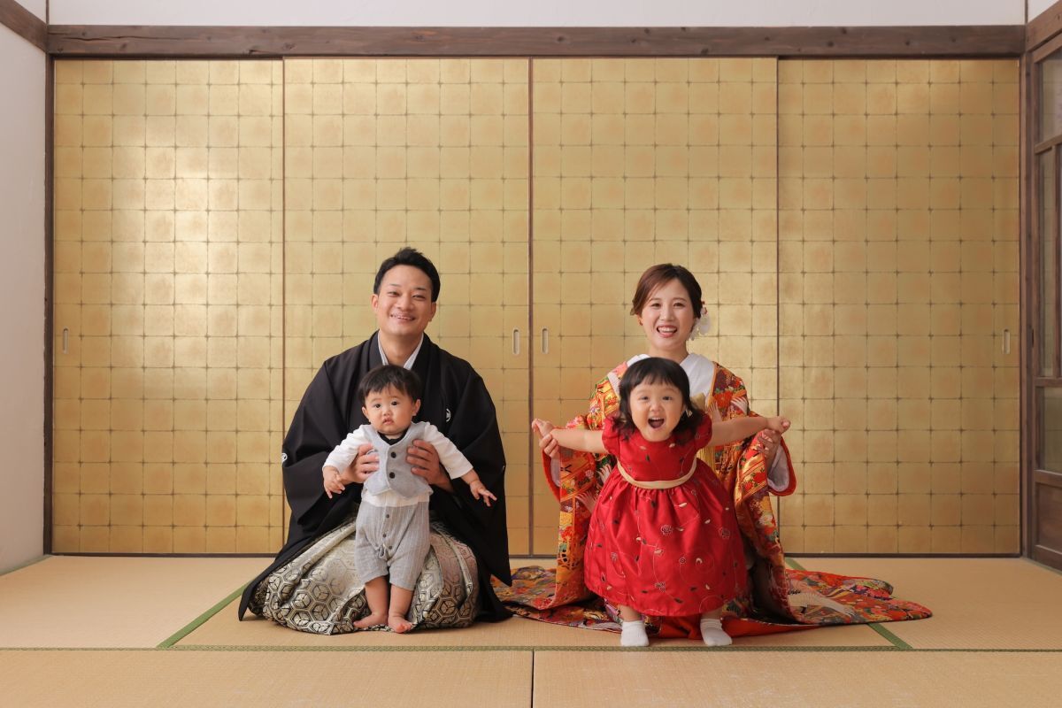 【家族・ペットと一緒に】和装スタジオ/屋内庭園スタジオ