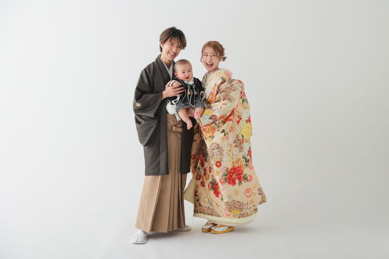 【家族フォト】和装スタジオ/屋内庭園スタジオ
