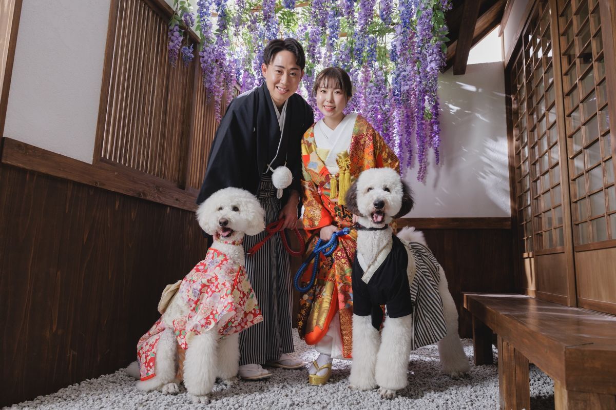 【家族・ペットと一緒に】和装スタジオ/屋内庭園スタジオ