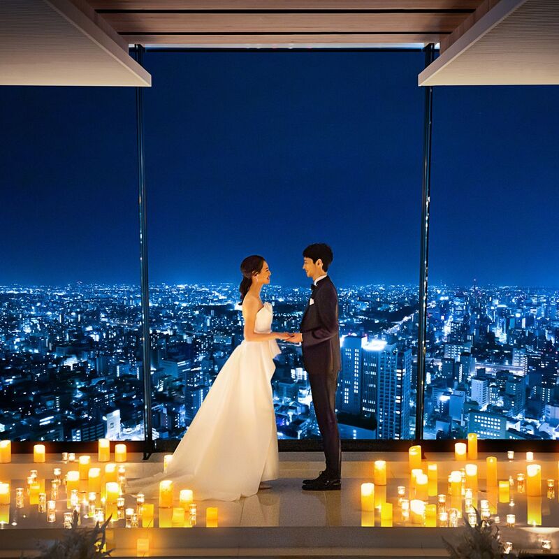 洋装1着チャペルフォト！MAISON８（メゾンエイト）◆最上階・地上180mの天空チャペル