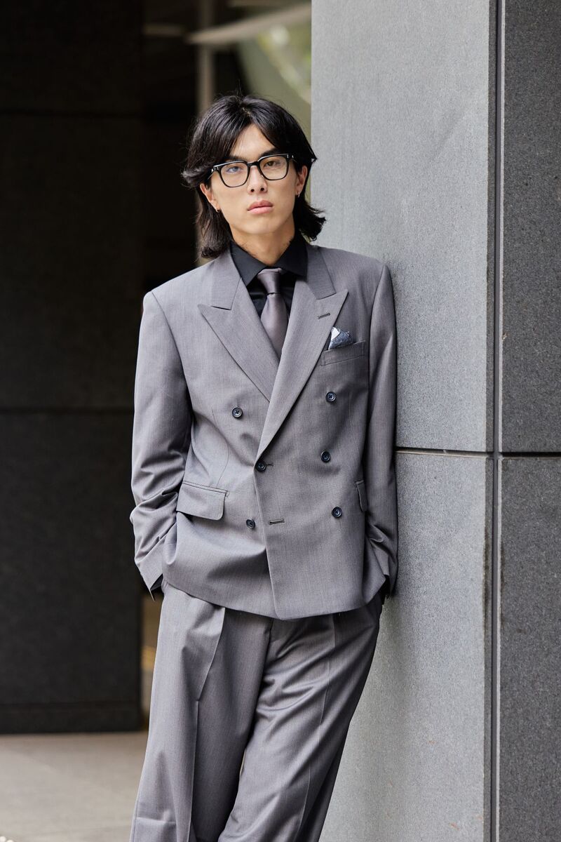 Oversized Double/ライトグレー
