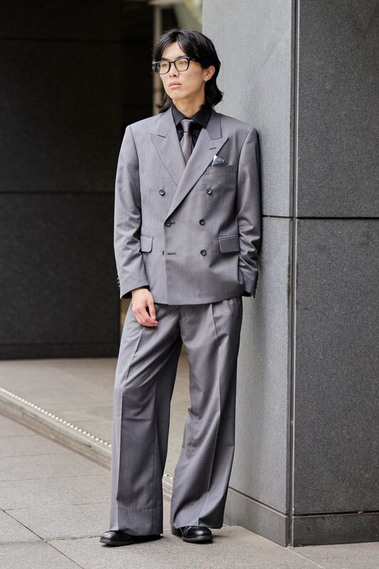 Oversized Double／ライトグレー