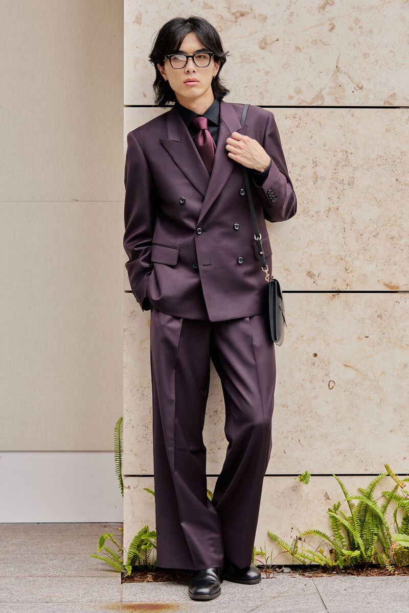 Oversized Double/ワインレッド
